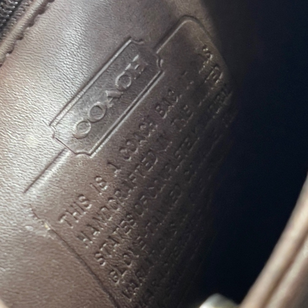 Coach Dark Brown Leather Handbag - Picture 7 of 10